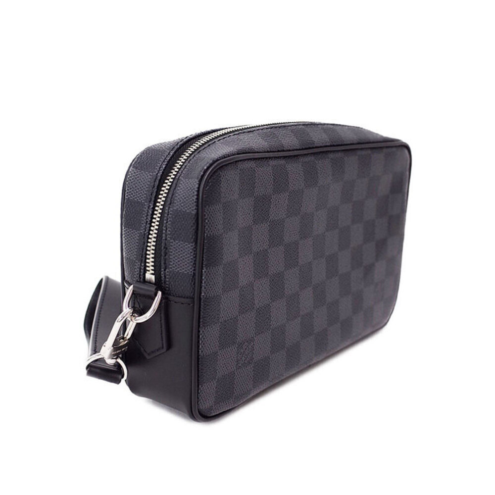 Louis Vuitton Bag Damier Graphite Black Kasai Shoulder Pochette